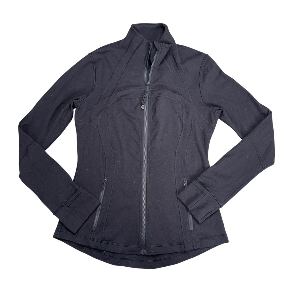 Lululemon Define Jacket Womens Size 10 Black Excellent Luon Zip Up Workout Layer